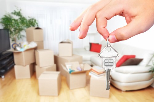 Moving team supporting a home removal in Kingstonuponthames