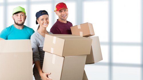 Professional movers handling a flat move in Kingstonuponthames